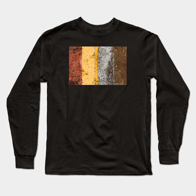 Multi colored texture Long Sleeve T-Shirt by textural